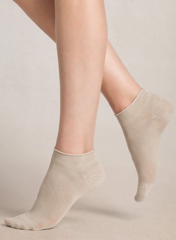 Korte sokken | katoenblend BLEUFORET Beige